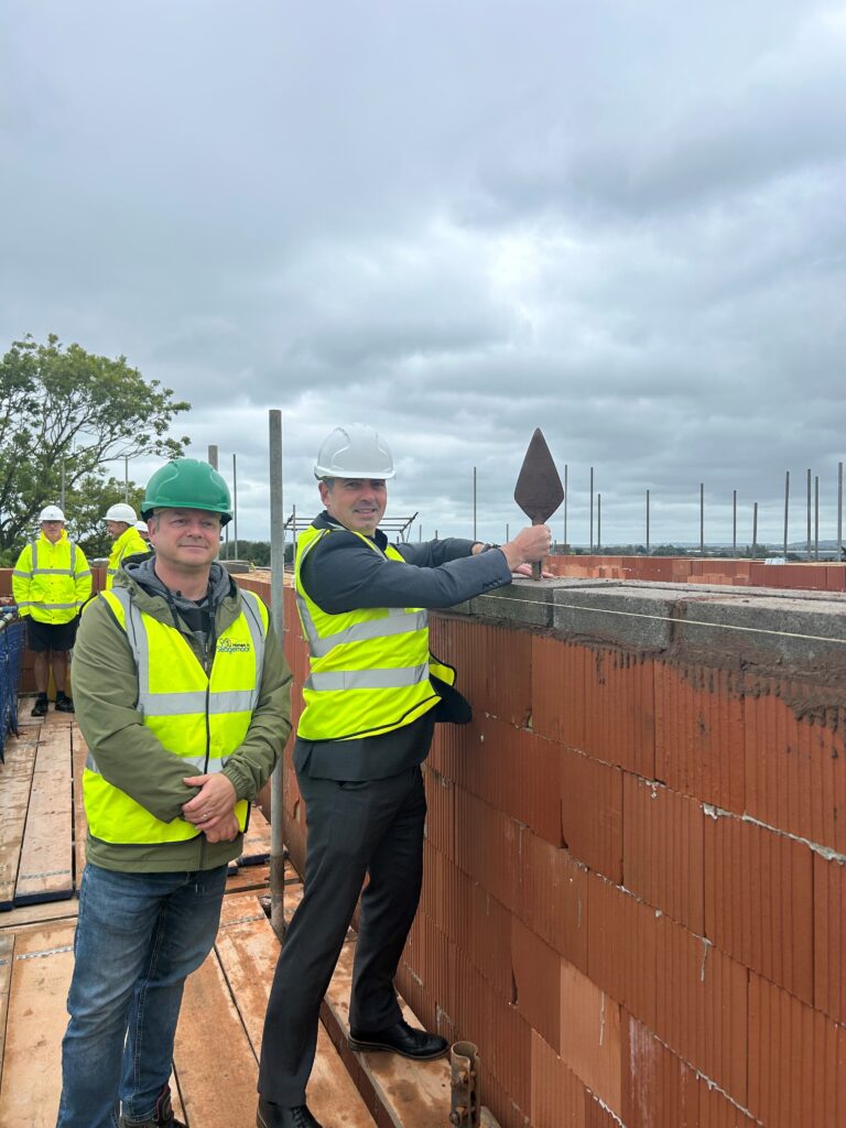 Topping out ceremony at Penlea